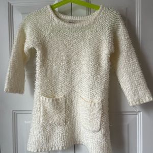 White light long sweater